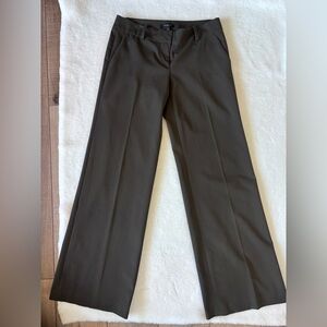 Ann Taylor Dark Olive Wide Leg Trousers